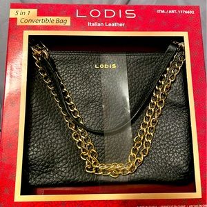 Lodis Italian Leather Emily 5-in-1 Convertible Bag